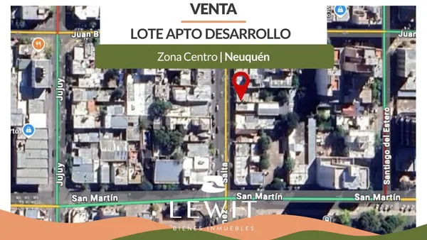 Terreno en VENTA LOTE APTO DESARROLLO 435 m² SALTA 75 NEUQUEN