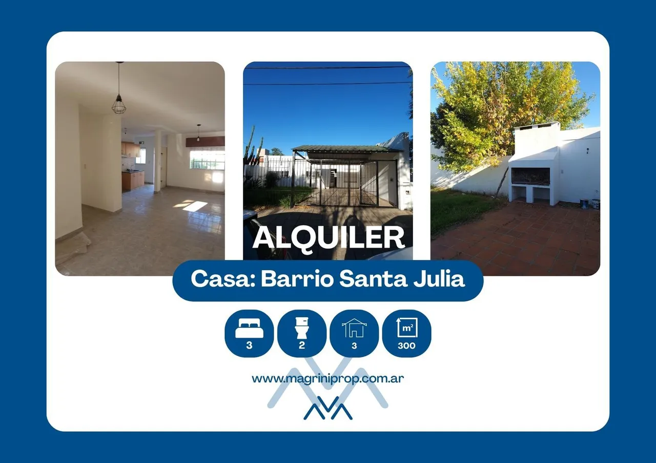 Casa en Casa 3 Hab. en Barrio Santa Julia, Pergamino, Buenos Aires