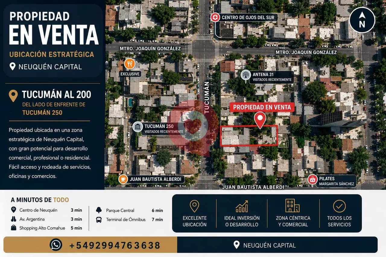 Terreno en Tucuman al 255