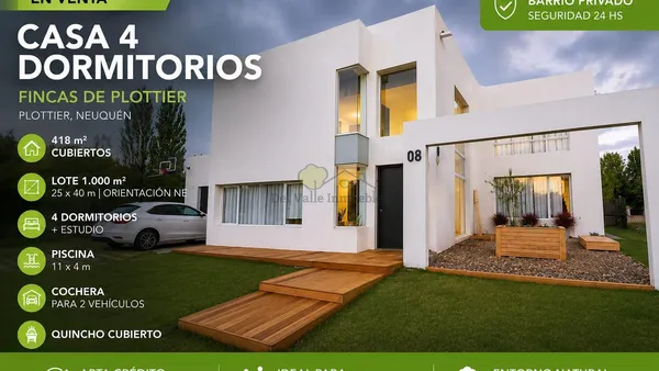 Casa en Barrio cerrado Fincas de Plottier Fray Mamerto Esquiú al 1400