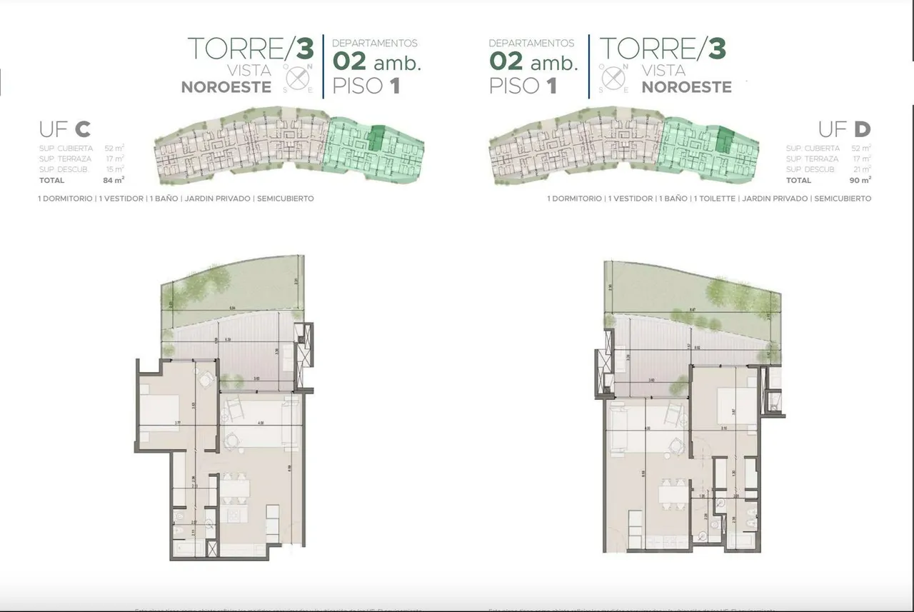 Departamento en MGA Venta en pozo, 2 ambientes,con jardín, cochera y baulera, Boulevard Chico y Calle del Portal, Nordelta
