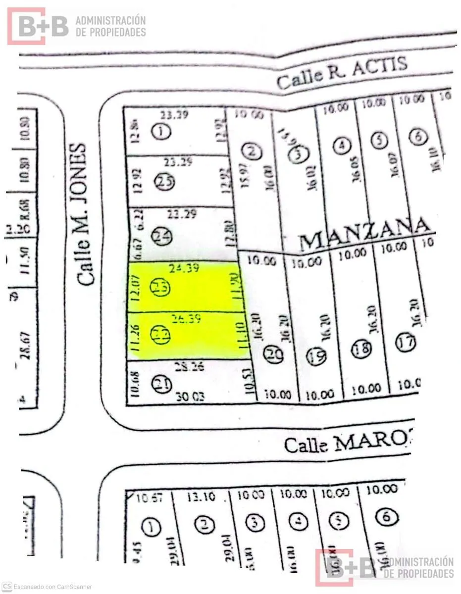 Terreno en Melvin Jones al 1500