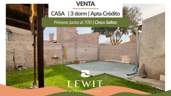 Casa en 1° JUNTA al 700
