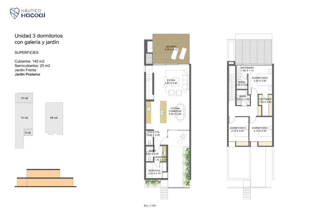 Departamento en Santa María de las Conchas al 4000 Club de Campo Hacoaj Lagunas Remeros