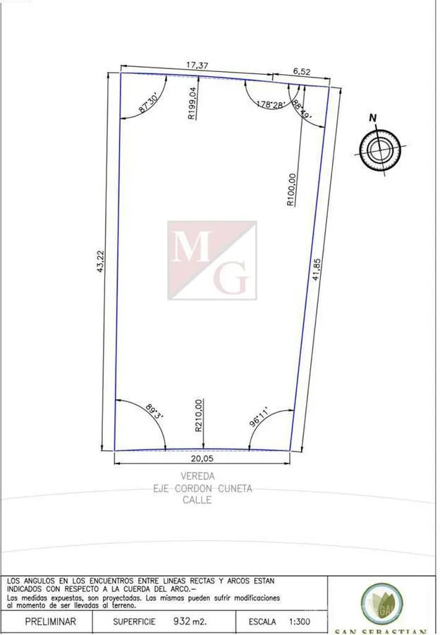 Terreno en San Sebastian area 12 lote al 100