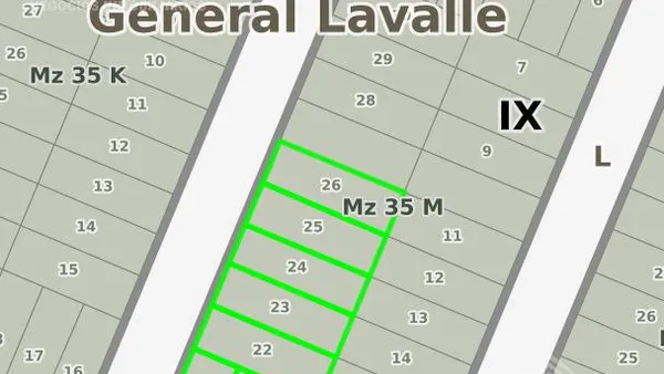 Terreno en Lotes en Pavón-General Lavalle- CALLE EL TALA Y LA PERDIZ.